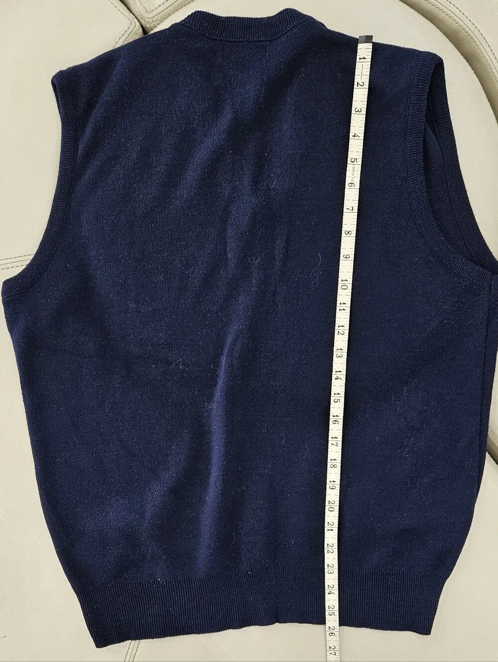 Vintage Towncraft Navy V-Neck Sweater Vest
